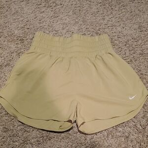 Nike Women's Athletic Shorts in Pale Yellow